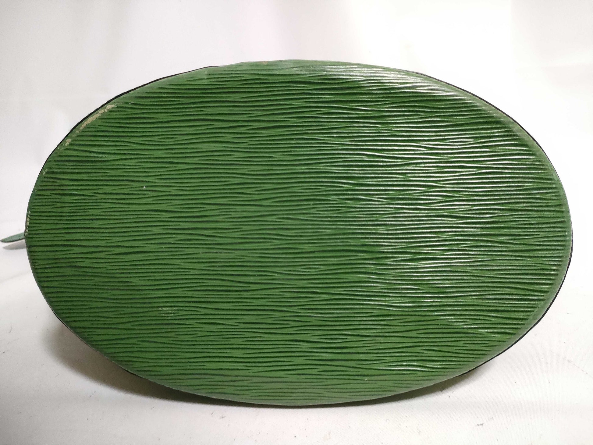 LOUIS VUITTON RFID serial number verification failed. Louis Vuitton Epi Saint-Jacques M52274/AS0957 green handbag.