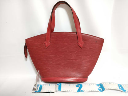 LOUIS VUITTON RFID serial number verification failed. Louis Vuitton Epi Saint-Jacques M5227/VI0945 Red Handbag.