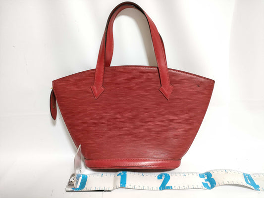 LOUIS VUITTON RFID serial number verification failed. Louis Vuitton Epi Saint-Jacques M5227/VI0945 Red Handbag.