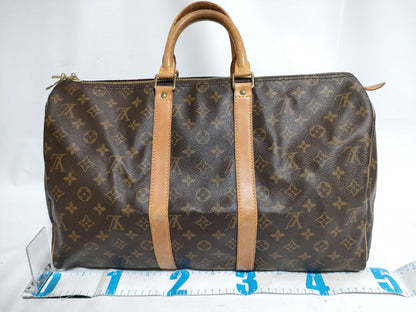 LOUIS VUITTON RFID Unverified Monogram Louis Vuitton Monogram Keepall 45 Boston Bag M41428/SP0931