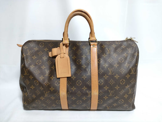 LOUIS VUITTON RFID Unverified Monogram Louis Vuitton Monogram Keepall 45 Boston Bag M41428/SP0931