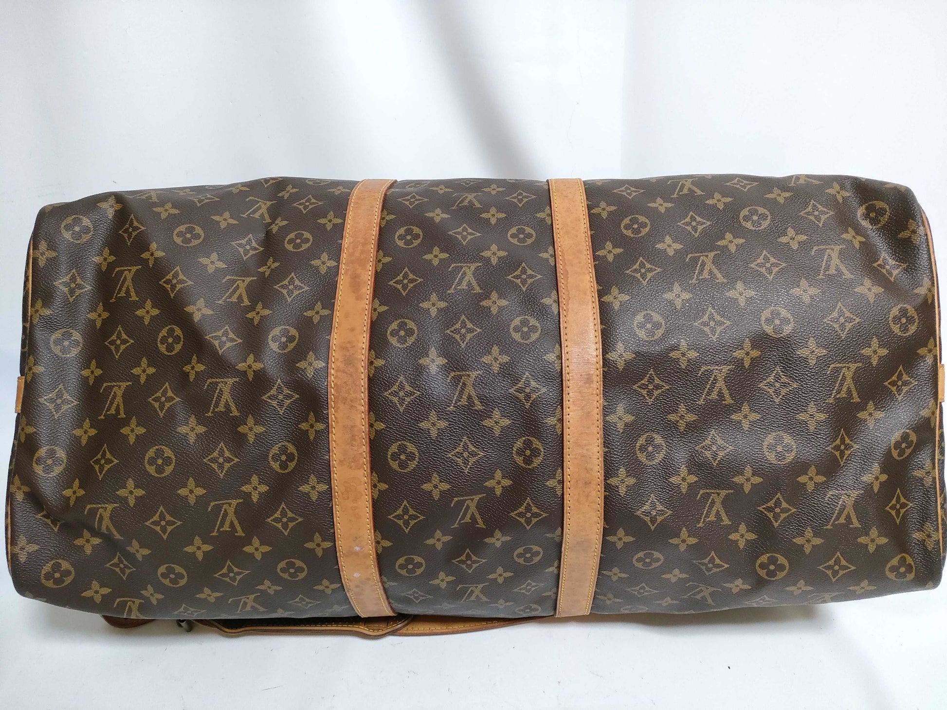 LOUIS VUITTON RFID Unverified Monogram Louis Vuitton Keepall 60 Bandouliere Boston Bag M41412/VI0930