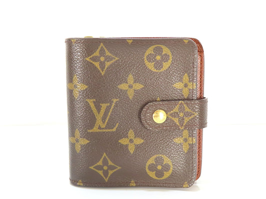 LOUIS VUITTON Monogram Compact Zip Wallet M61667/MI0090