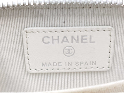 CHANEL Coco Mark Caviar Skin Coin Case Card Case Wallet Sticker Wallet