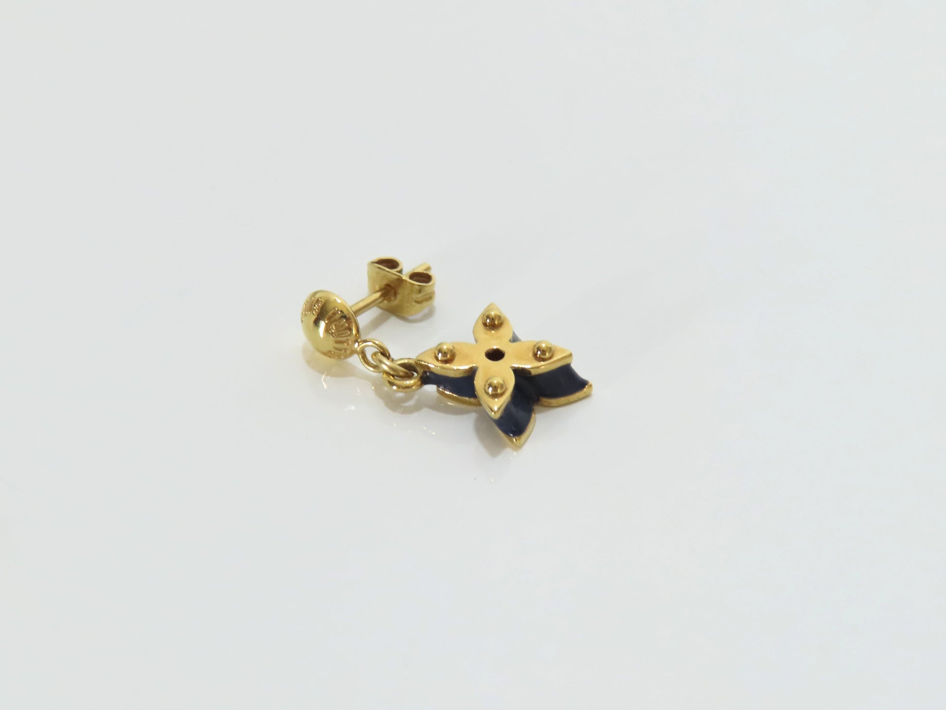 LOUIS VUITTON Louis Vuitton Monogram Flower Earrings LE1100