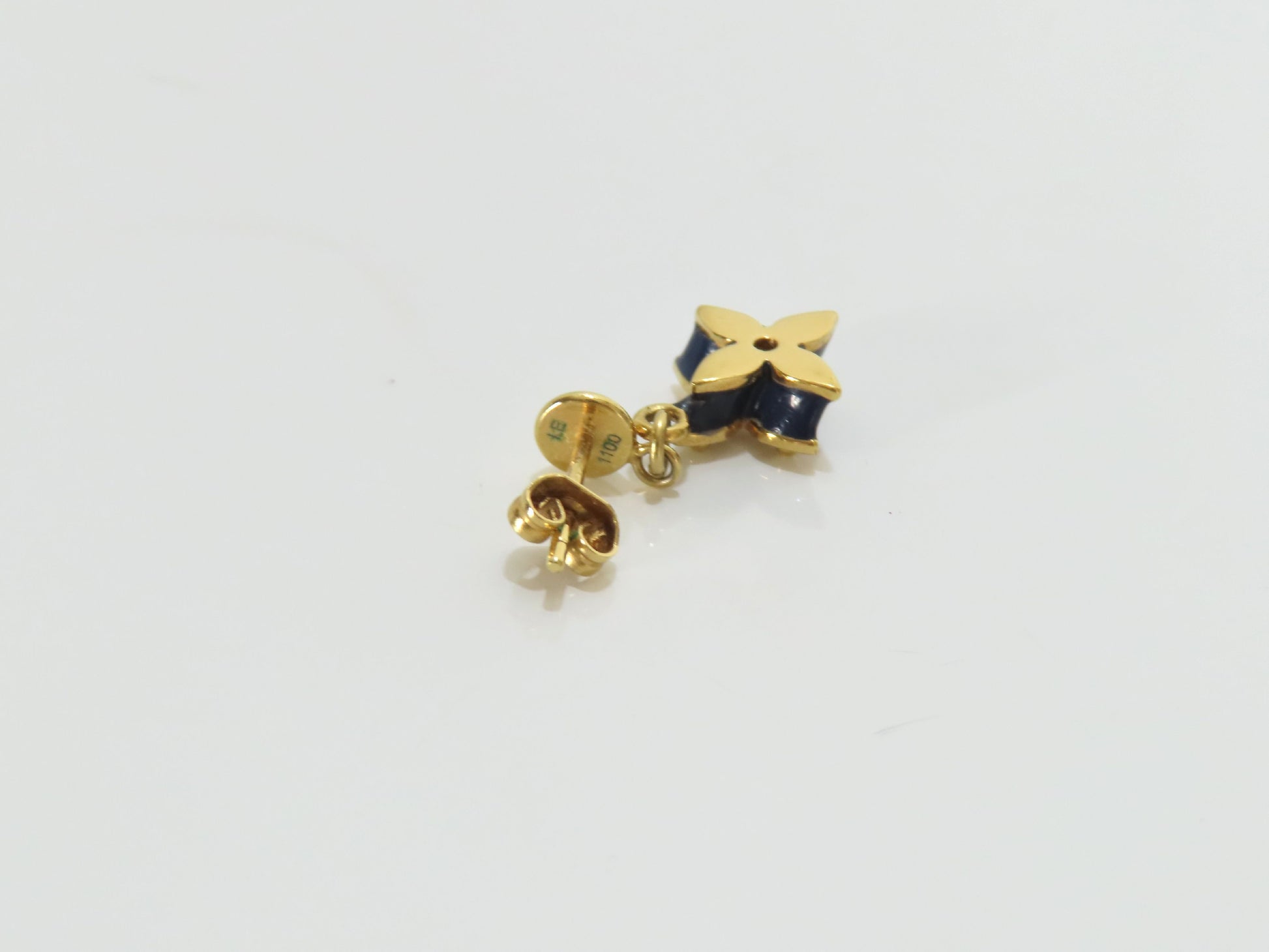 LOUIS VUITTON Louis Vuitton Monogram Flower Earrings LE1100