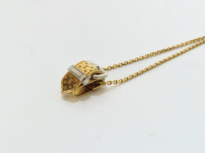 LOUIS VUITTON Monogram Belt Motif Necklace M64703/LE0137 Necklace
