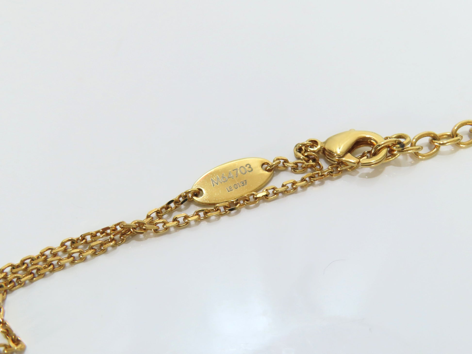 LOUIS VUITTON Monogram Belt Motif Necklace M64703/LE0137 Necklace