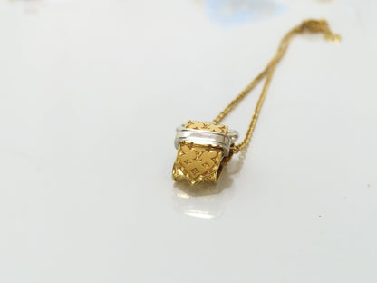 LOUIS VUITTON Monogram Belt Motif Necklace M64703/LE0137 Necklace