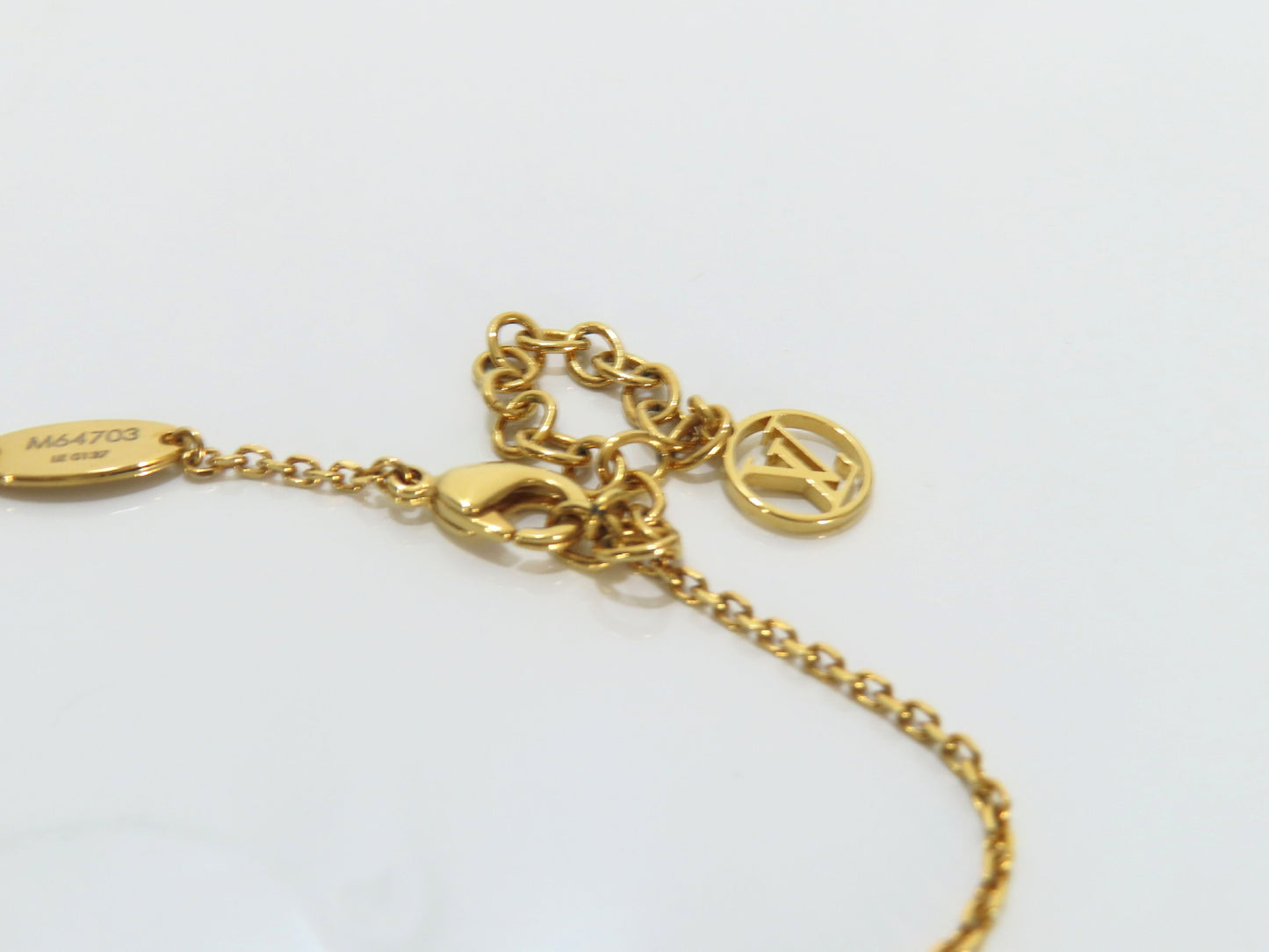 LOUIS VUITTON Monogram Belt Motif Necklace M64703/LE0137 Necklace