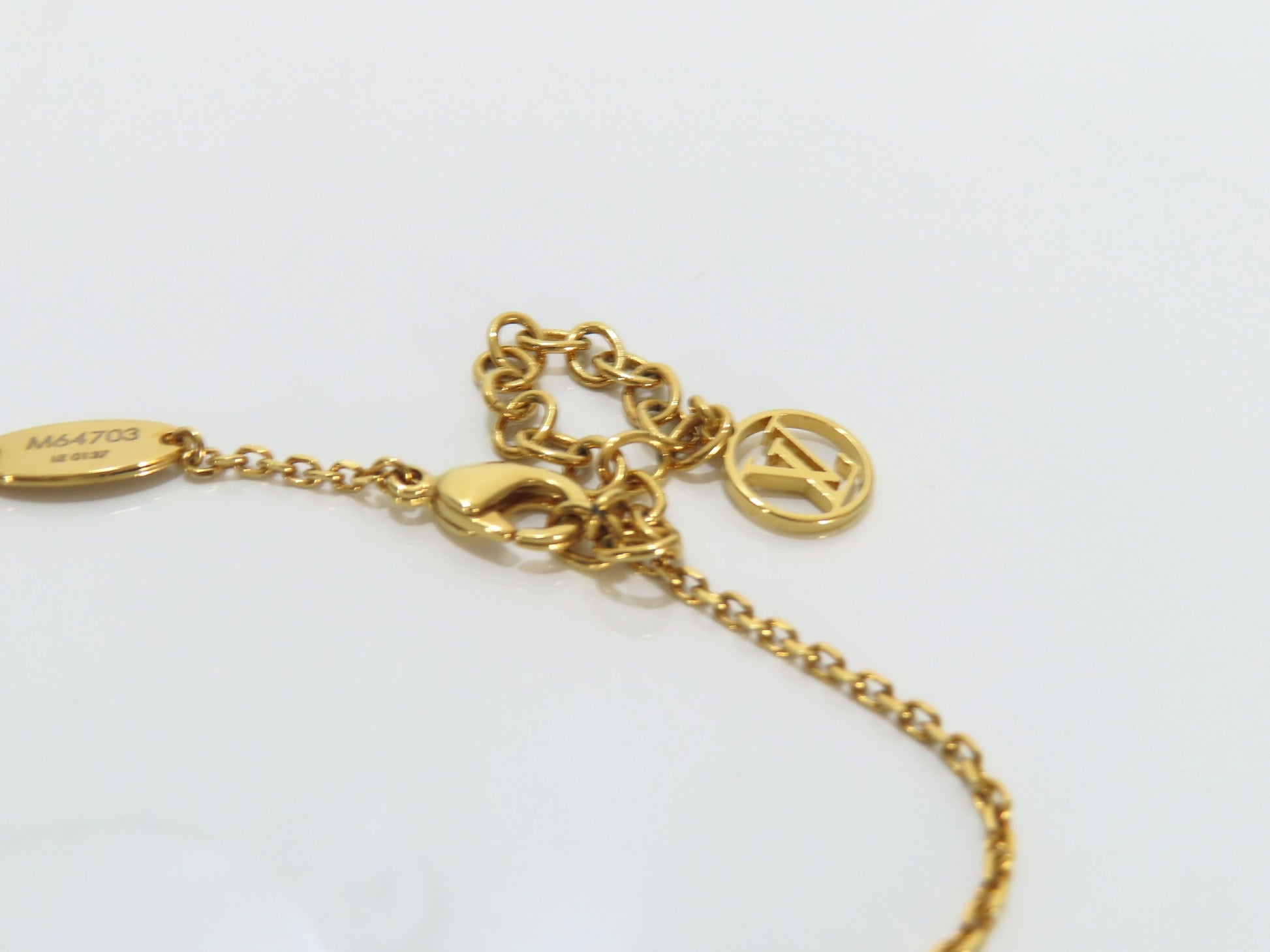 LOUIS VUITTON Monogram Belt Motif Necklace M64703/LE0137 Necklace