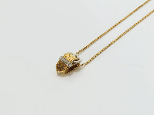 LOUIS VUITTON Monogram Belt Motif Necklace M64703/LE0137 Necklace