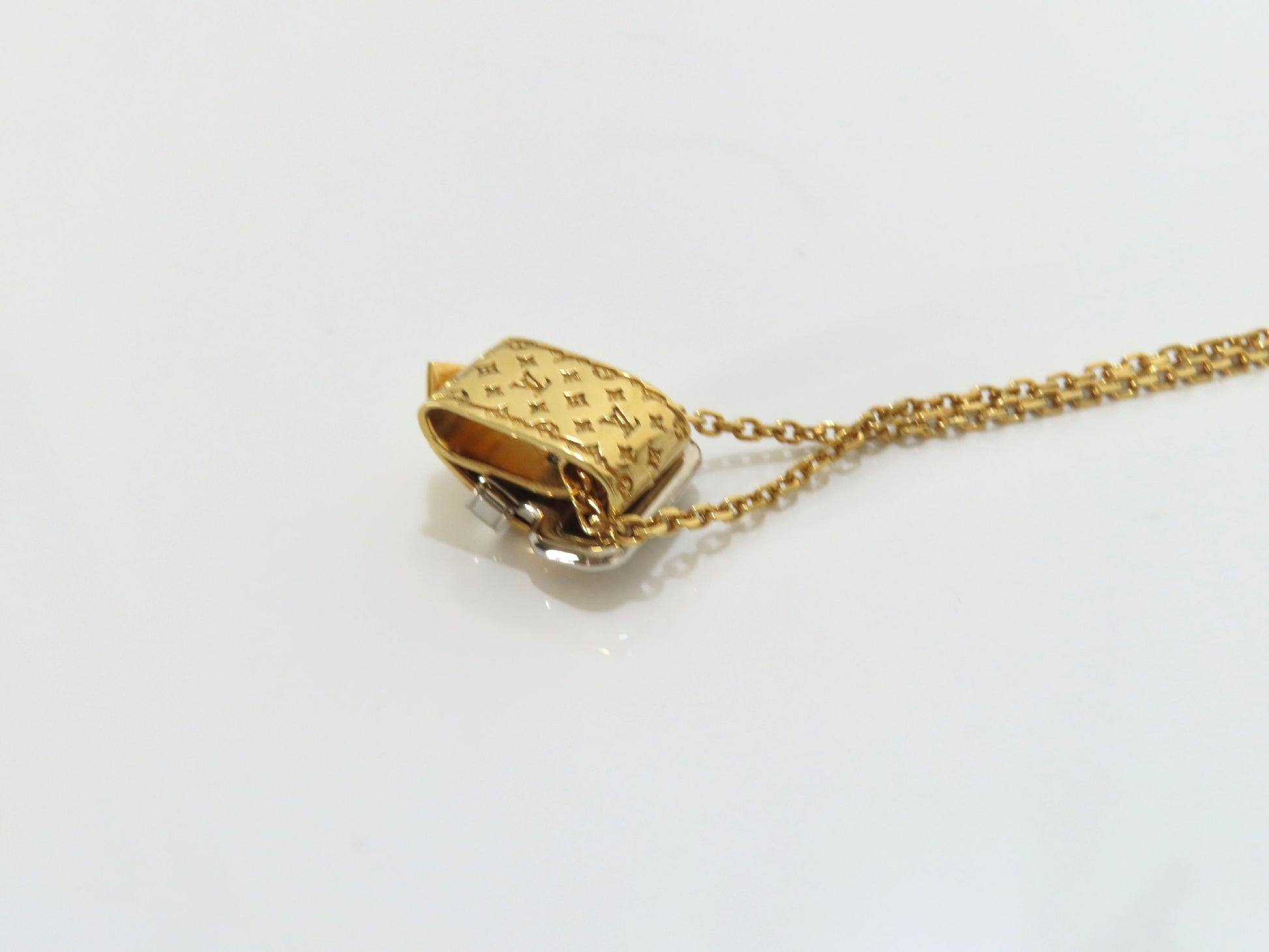 LOUIS VUITTON Monogram Belt Motif Necklace M64703/LE0137 Necklace