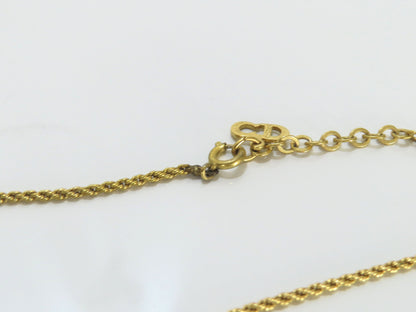 Christian Dior CD Necklace GP Necklace