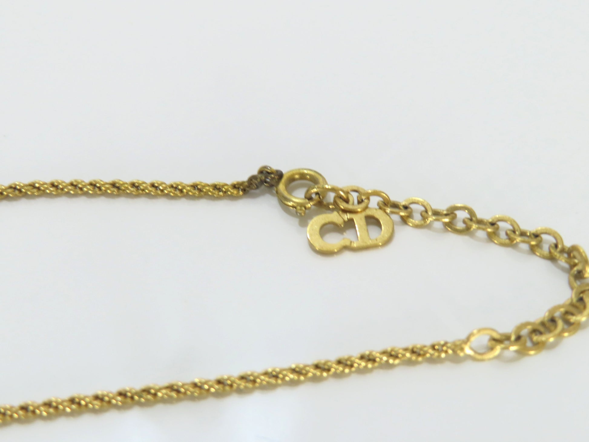 Christian Dior CD Necklace GP Necklace