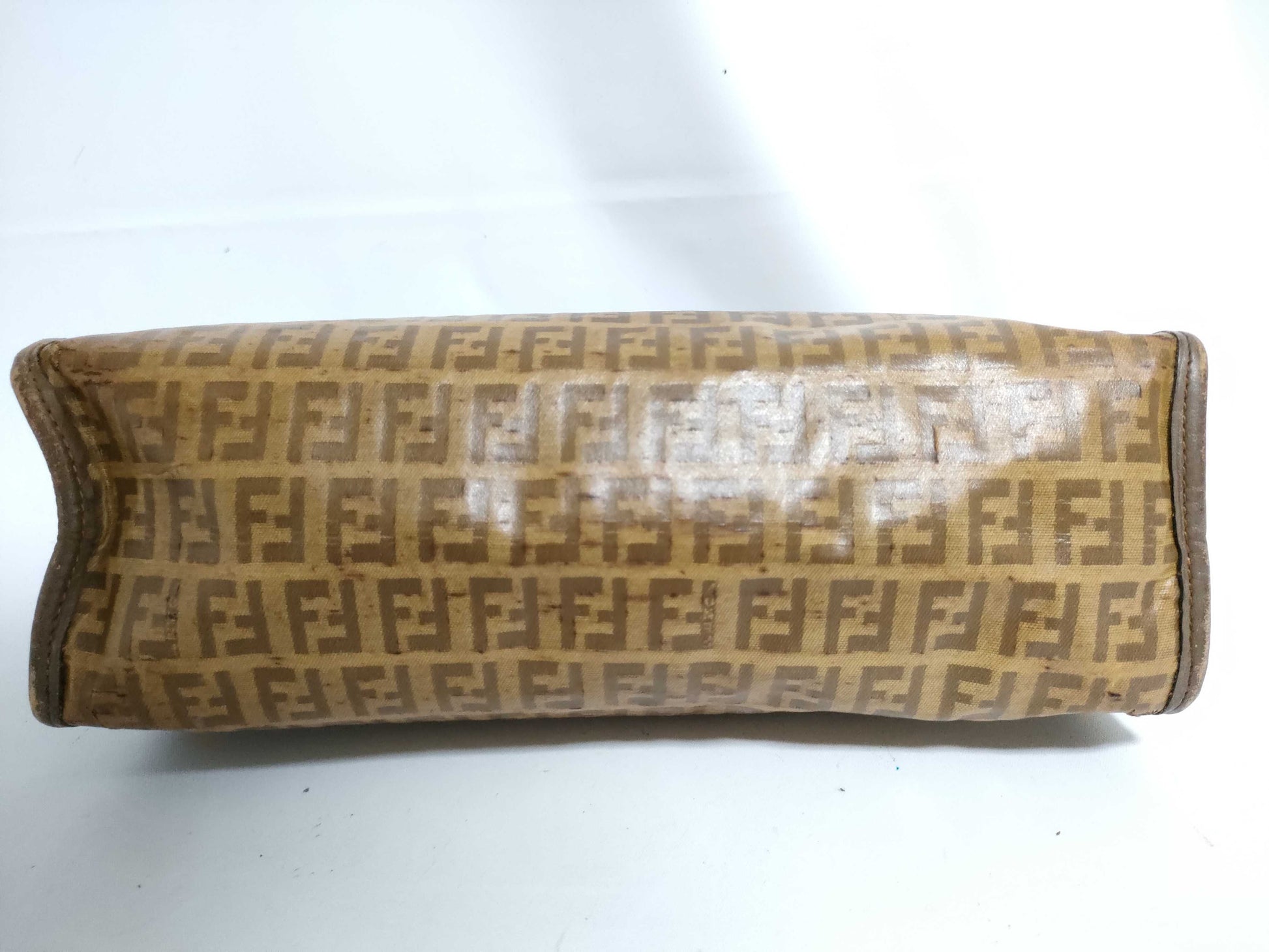 FENDI Zucchino Clutch Bag with Zucca Pattern