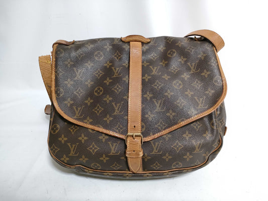 LOUIS VUITTON RFID Unverifiable Monogram Louis Vuitton Monogram Saumur 35 Shoulder Bag M42254/AR0922