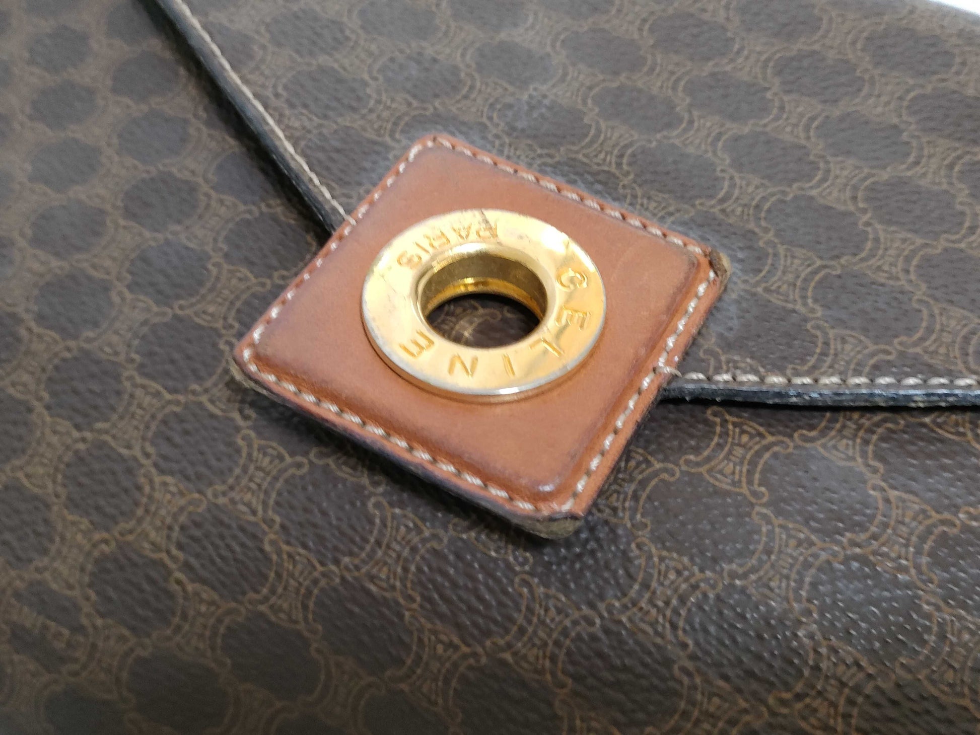 CELINE Macadam Clutch Bag Clutch Bag