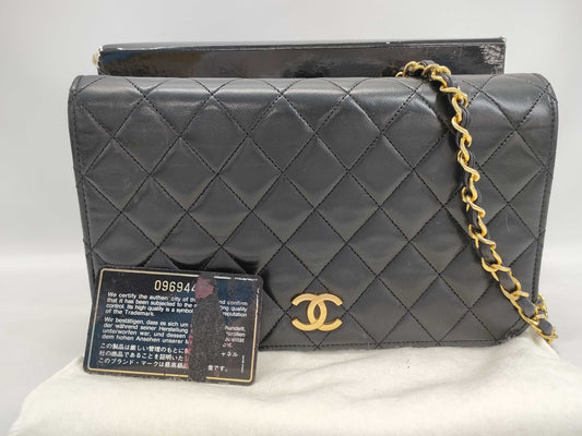 CHANEL Coco Mark Matelasse Chain Seal Warranty Box Dust Bag Shoulder Bag