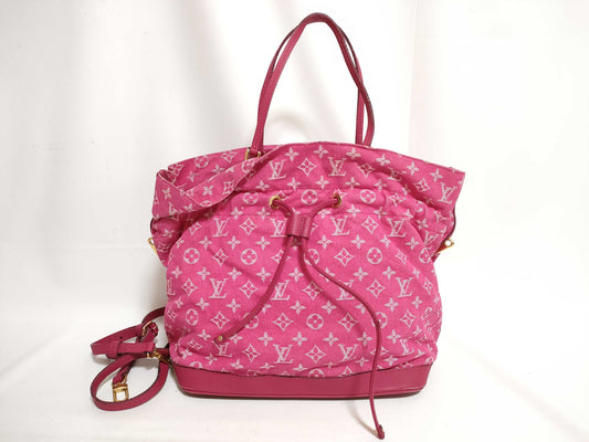 LOUIS VUITTON RFID Unverifiable Monogram Denim Louis Vuitton Monogram Denim Noefull MM M40870/TJ1103 Handbag