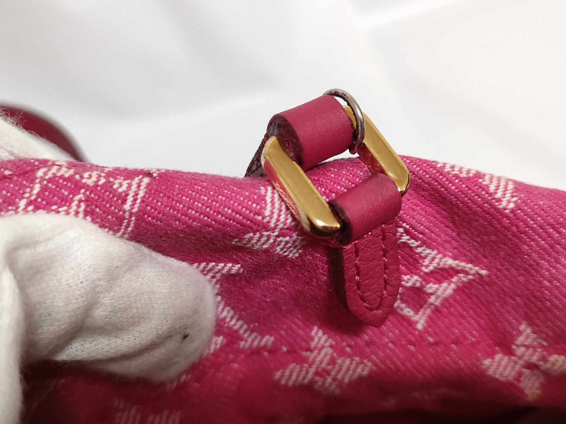 LOUIS VUITTON RFID Unverifiable Monogram Denim Louis Vuitton Monogram Denim Noefull MM M40870/TJ1103 Handbag