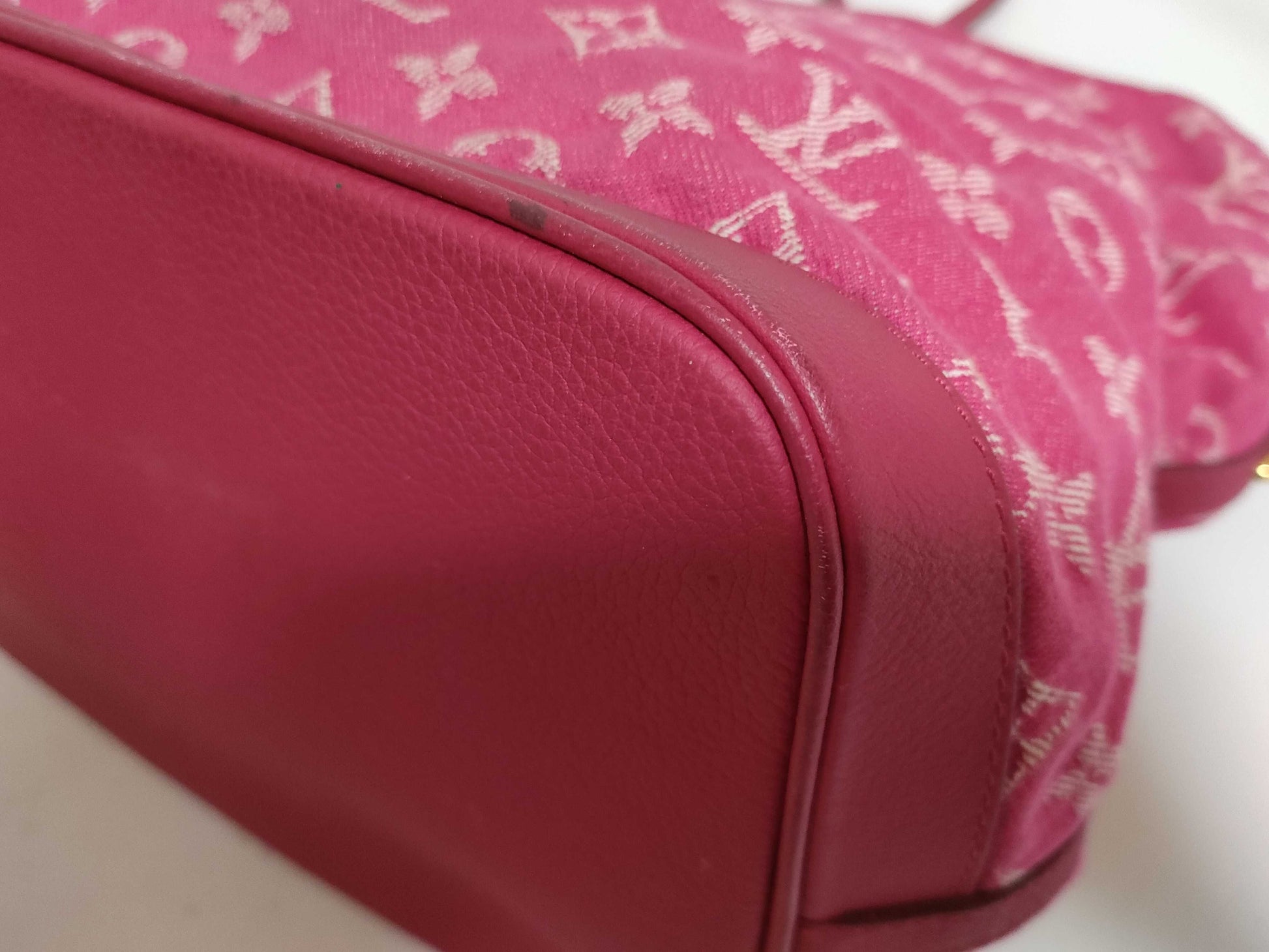 LOUIS VUITTON RFID Unverifiable Monogram Denim Louis Vuitton Monogram Denim Noefull MM M40870/TJ1103 Handbag