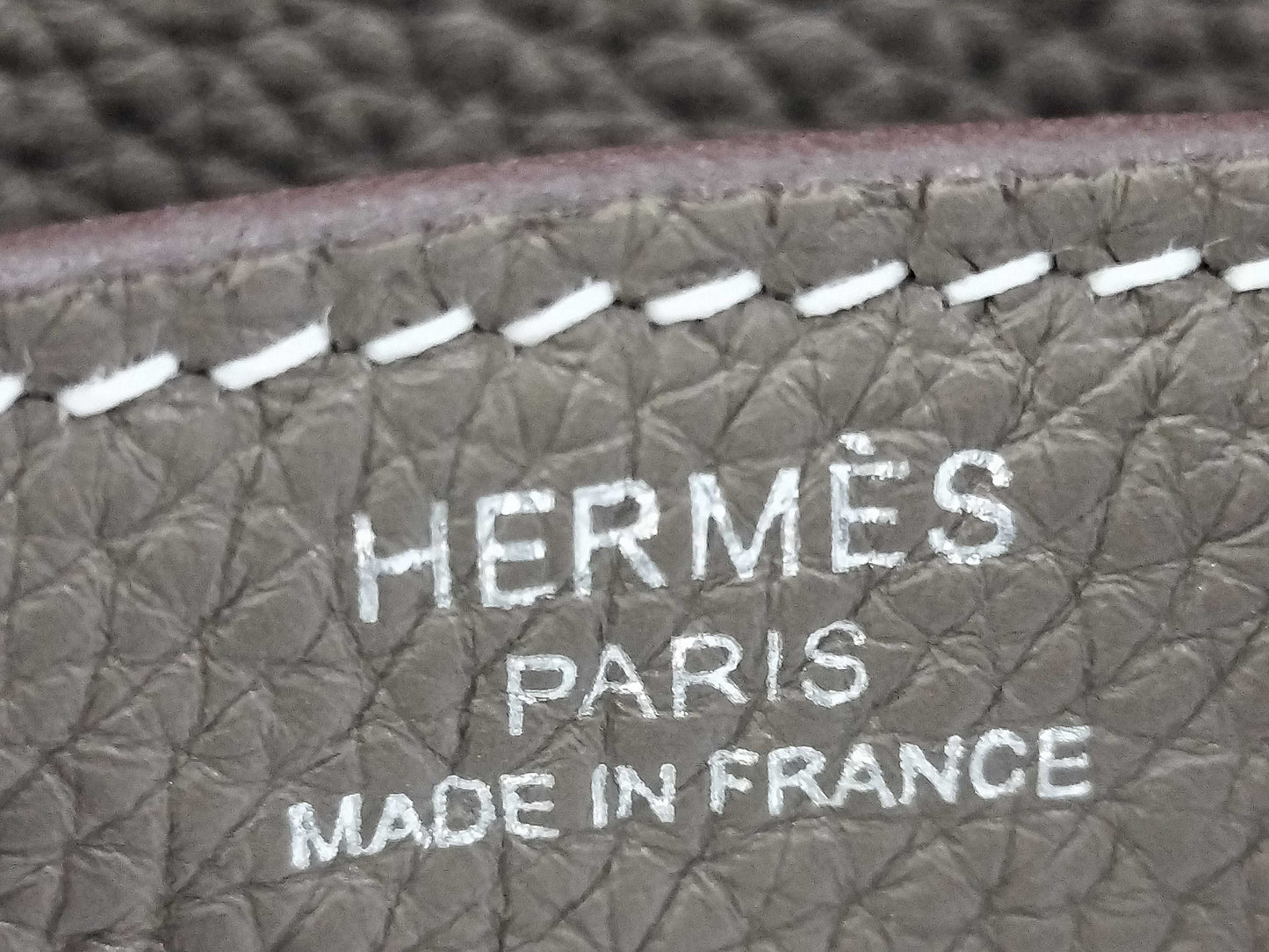 HERMES Birkin 25 Togo Etoupe Silver Hardware K Stamp Handbag