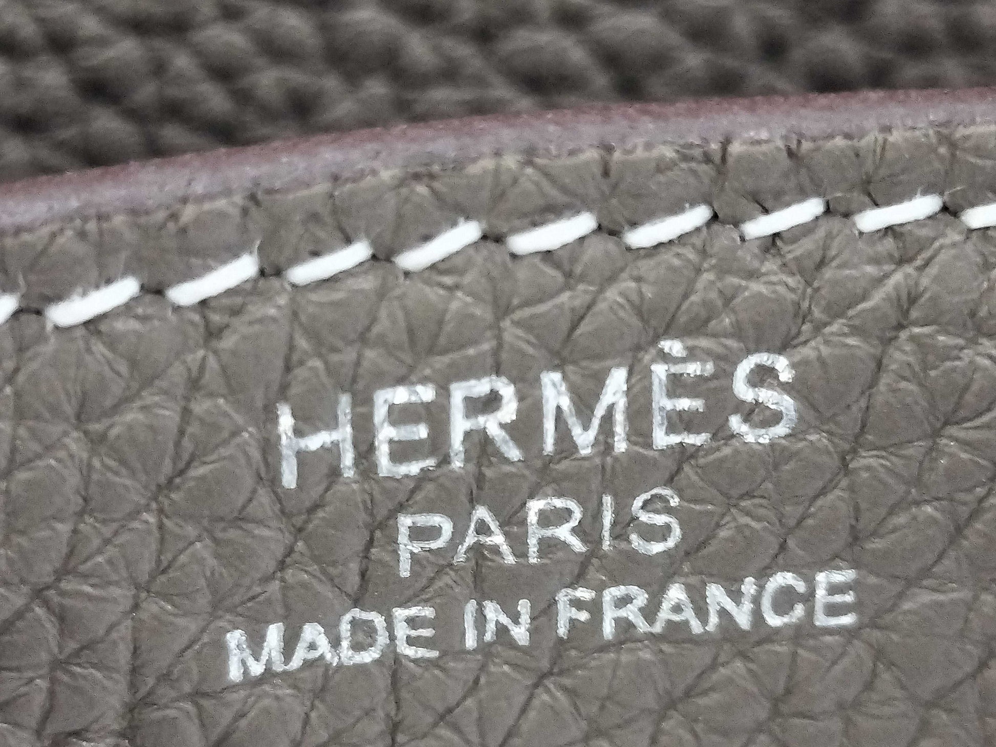 HERMES Birkin 25 Togo Etoupe Silver Hardware K Stamp Handbag