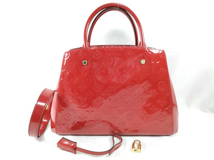LOUIS VUITTON RFID Unverifiable CA 5104 Vernis LOUIS VUITTON Montaigne MM Handbag