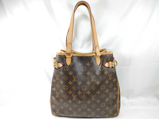 LOUIS VUITTON RFID Unverified CA 0055 Monogram LOUIS VUITTON Batignolles Verte Tote Bag