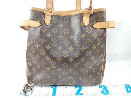 LOUIS VUITTON RFID Unverified CA 0055 Monogram LOUIS VUITTON Batignolles Verte Tote Bag