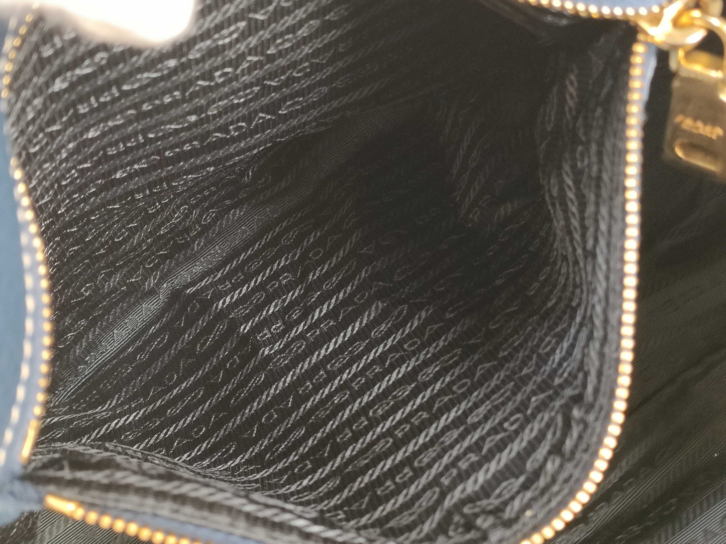 PRADA Vitello Navy Handbag