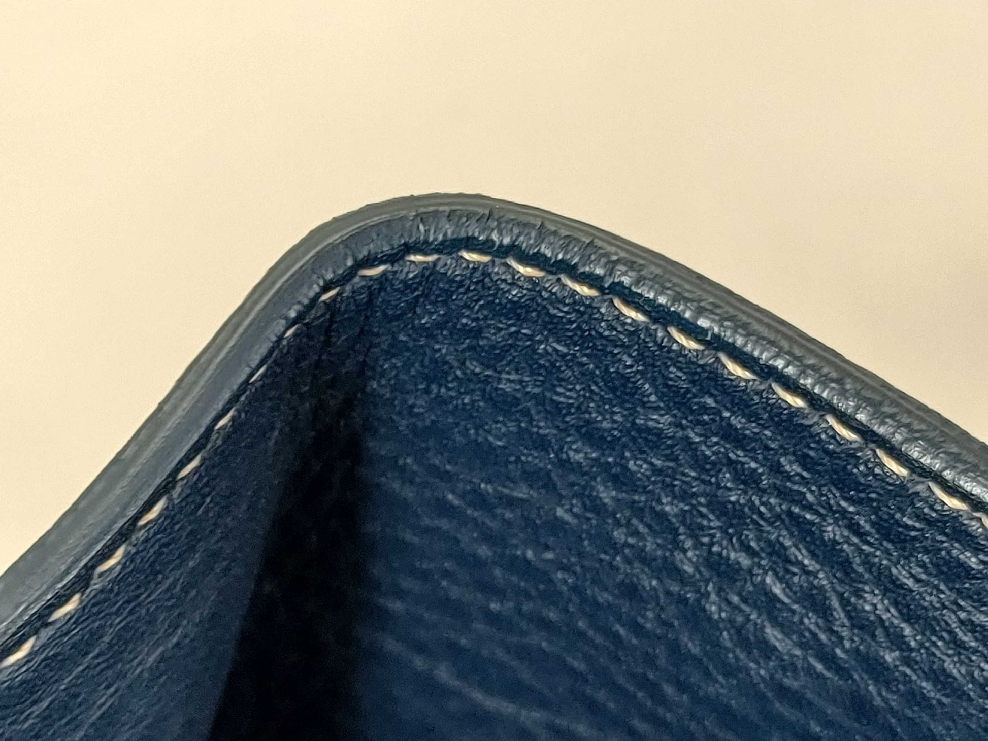 PRADA Vitello Navy Handbag