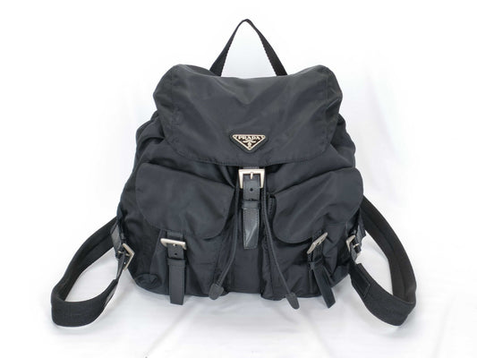 PRADA Nylon Prada Backpack Black Backpack