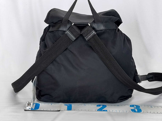 PRADA Nylon Prada Backpack Black Backpack