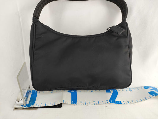 PRADA Prada Half Moon Accessory Pouch Black Pouch