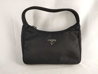 PRADA Prada Half Moon Accessory Pouch Black Pouch