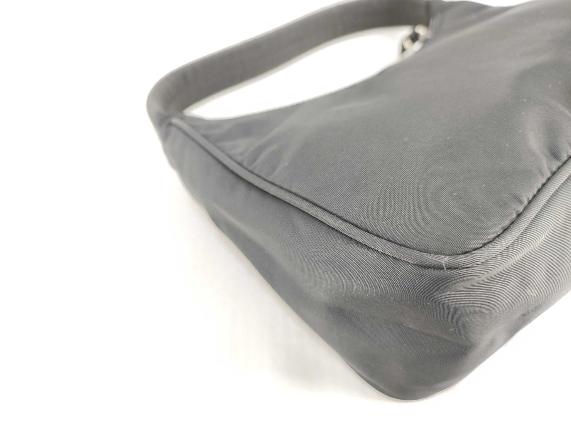 PRADA Prada Half Moon Accessory Pouch Black Pouch