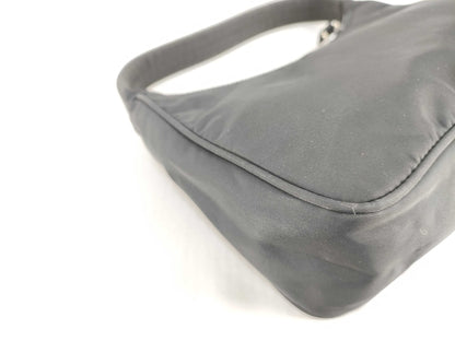 PRADA Prada Half Moon Accessory Pouch Black Pouch