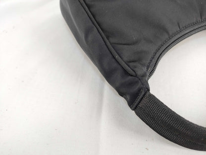 PRADA Prada Half Moon Accessory Pouch Black Pouch