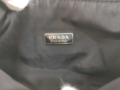 PRADA Prada Half Moon Accessory Pouch Black Pouch