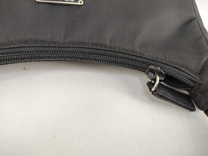 PRADA Prada Half Moon Accessory Pouch Black Pouch