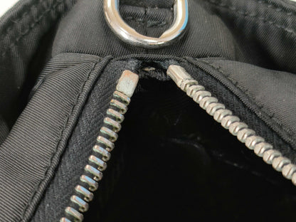 PRADA nylon Prada nylon calfskin black handbag