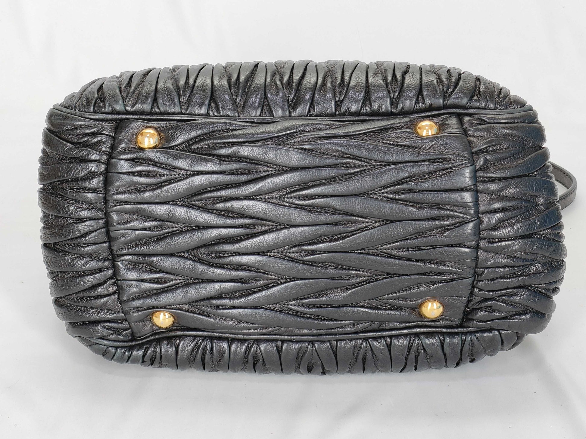 Miu Miu Matelasse 2-way Black Handbag
