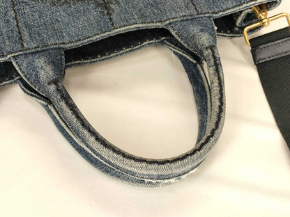 PRADA Prada Denim Canapa 2-way Tote Bag