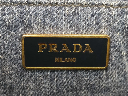 PRADA Prada Denim Canapa 2-way Tote Bag