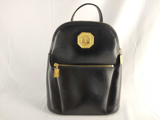 SAINT LAURENT Yves Saint Laurent Calfskin Backpack Black