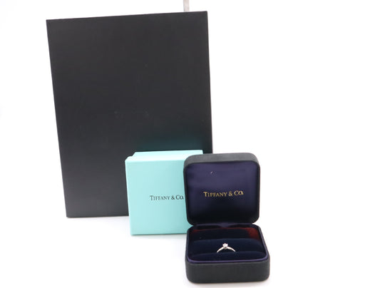 Tiffany & Co. Solitaire D0.20ct PT950 3.3g Ring 