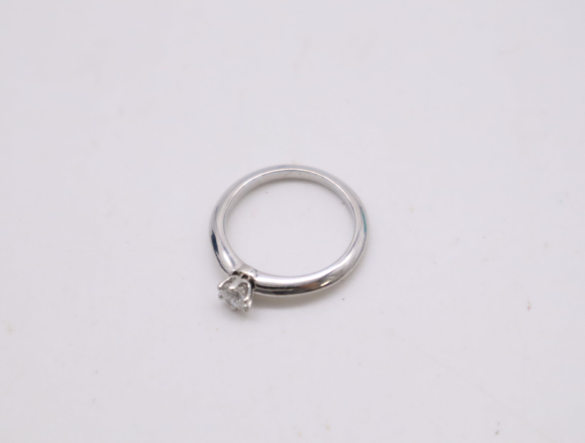 Tiffany & Co. Solitaire D0.20ct PT950 3.3g Ring 