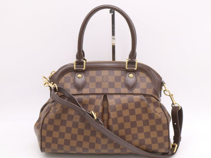 LOUIS VUITTON N51997 Damier Trevi PM Handbag with Shoulder Strap